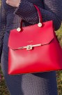 LeParmentier Atlanta Top Handle Bag w/Shoulder Strap thumbnail